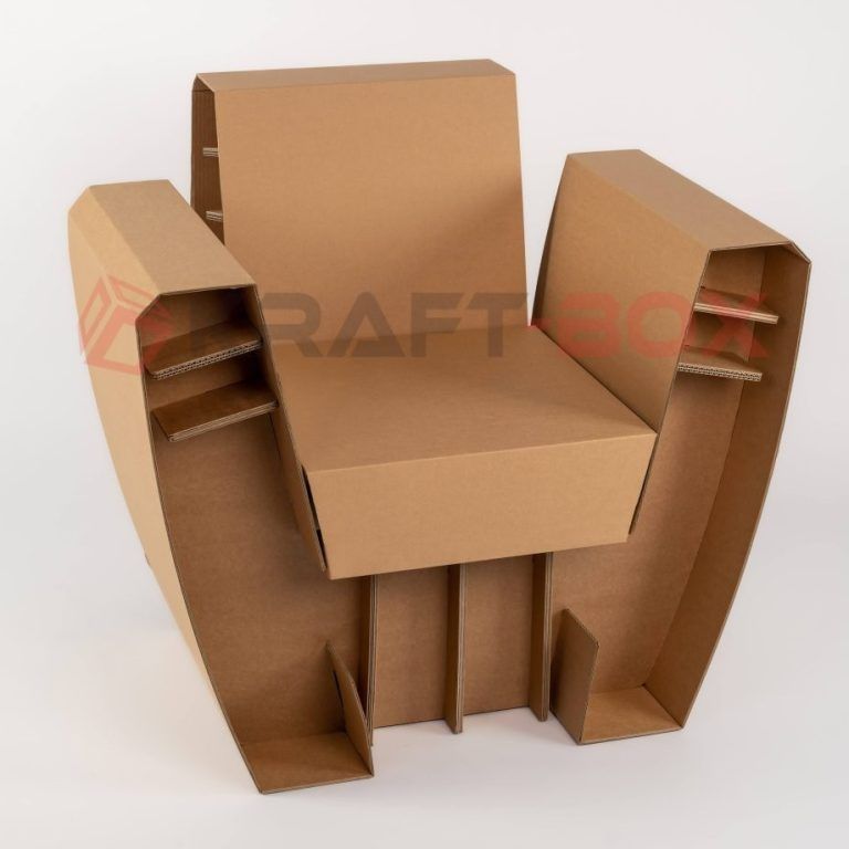 Fotel z tektury Kraft-Box